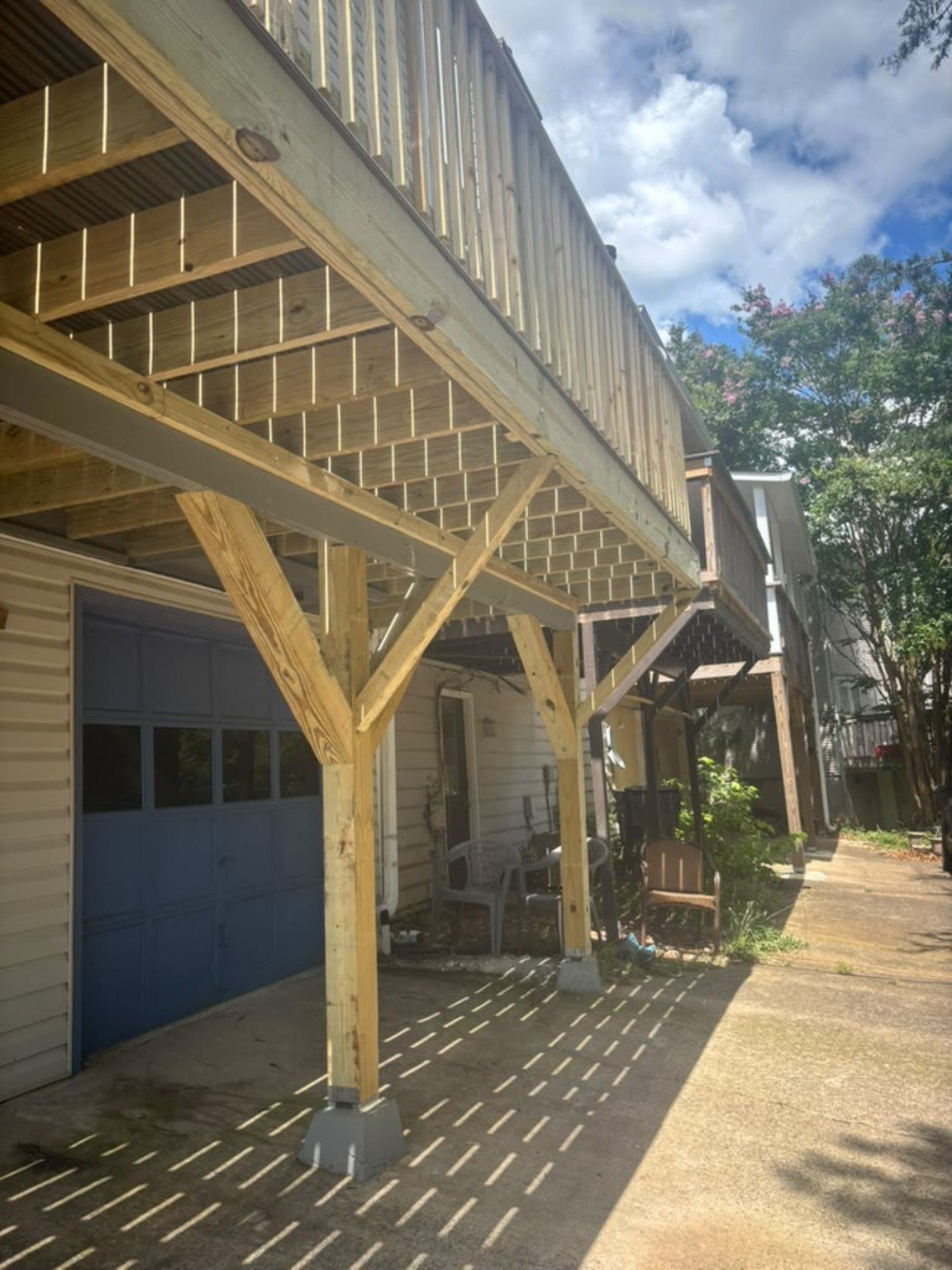 Deck construction — actual client project